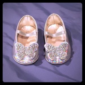 Butterfly Dressy Crib Shoes NWOT